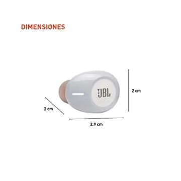 JBL Tune 125TWS True Wireless In-Ear Headphones - Pure Bass Sound, 32H Battery, Bluetooth, Fast Pair, Comfortable, Wireless Calls, Music, Native Voice Assistant (White)