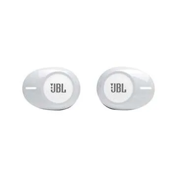 JBL Tune 125TWS True Wireless In-Ear Headphones - Pure Bass Sound, 32H Battery, Bluetooth, Fast Pair, Comfortable, Wireless Calls, Music, Native Voice Assistant (White)
