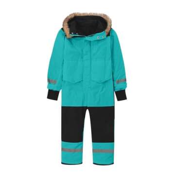 gsatuba Kids Waterproof Snow Suit for Winter Fun