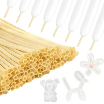 260 Balloons Clear Long Balloons 100PCS - Ideal for Party Decor and Creativity