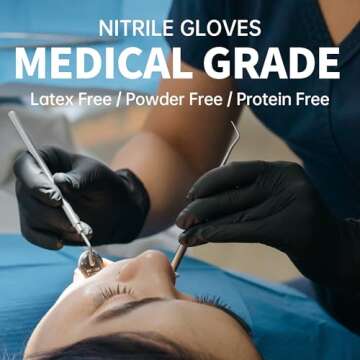 Supmedic Nitrile Exam Gloves - Latex-Free & Food Safe