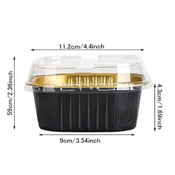 Premium 25 pcs Mini Square Baking Cups for Easy Baking