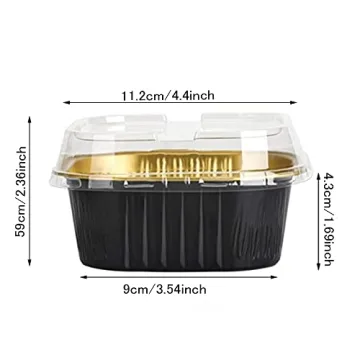 Premium 25 pcs Mini Square Baking Cups for Easy Baking