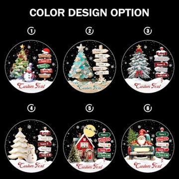 Custom Personalized Family Name Christmas Ornaments 2025