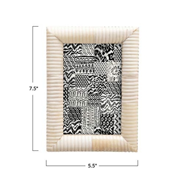 Elegant Creative Co-Op Bone Frame for 4x6 Photos