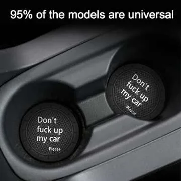 8sanlione Non-Slip Car Cup Holder Coasters - Stylish & Durable