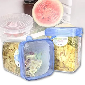YAZJIWAN Silicone Stretch Lids - Eco-Friendly Reusable Covers