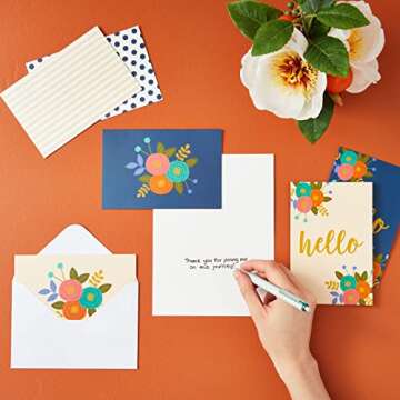 BEST PAPER GREETINGS 48 Pack Blank Cards and Envelopes Stationary Set - Ideal for Everyday Greeting ...