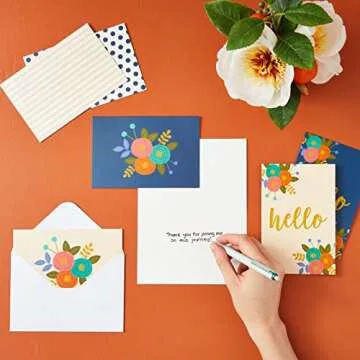 BEST PAPER GREETINGS 48 Pack Blank Cards and Envelopes Stationary Set - Ideal for Everyday Greeting ...