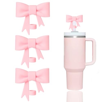 YAYAYOUNG Bow Straw Covers for Stanley Tumblers - Set of 3