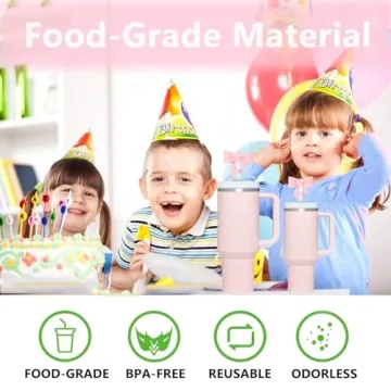 YAYAYOUNG Bow Straw Covers for Stanley Tumblers - Set of 3