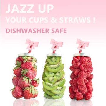 YAYAYOUNG Bow Straw Covers for Stanley Tumblers - Set of 3