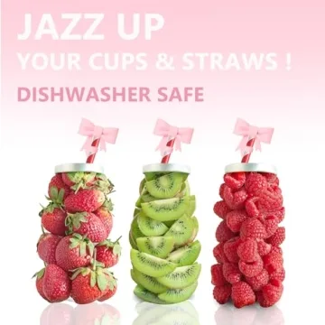 YAYAYOUNG Bow Straw Covers for Stanley Tumblers - Set of 3