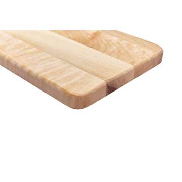 Labell Handle Serving Boards - Small Canadian Maple Hardwood Cutting Board for Meats, Vegetables, Fruits, and Cheeses - Flat Paddle Chopping Board Perfect for Charcuterie (6" x 12" x 0.75")