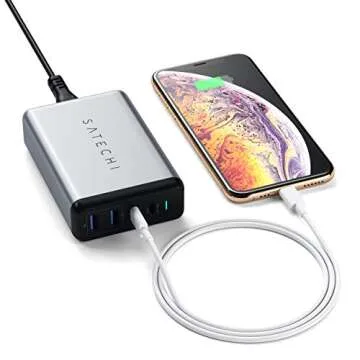 Satechi 75W Dual USB-C PD Charger - Fast & Compact Charging