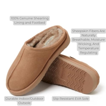 Fireside Dearfoams Women's Shearling Clog Slipper