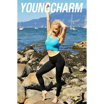 YOUNGCHARM 4 Pack Leggings with Pockets for Women