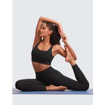 CRZ YOGA Butterluxe Women's Padded Sports Bra for Yoga