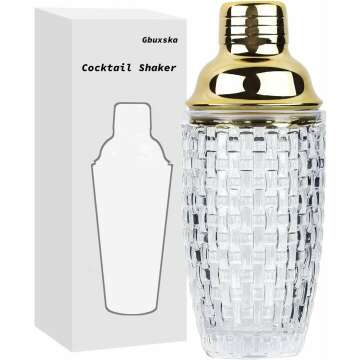 Stylish Glass Cocktail Shaker Set - Perfect for Home Bars