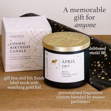 May 23rd Personalized Zodiac Candle | Inspirational Astrology Reading and Daily Affirmation for Your Birthdate | Handmade Gemini Candles | Astrology Birthday Gifts for Women