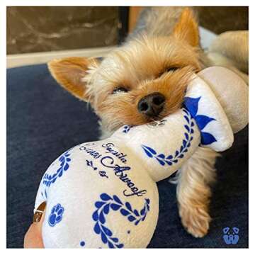 PAWTY Dog Toys - Claws Awoof Dog Toy - Funny Cute Durable Unique Dog Plush Toy With Squeaker For Small Medium Dogs - Cute Dog Gifts For Dog Birthday - Cute Dog Toy with Squeaky