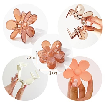 Flower Claw Clips for Women Thick Hair Stylish Accessories