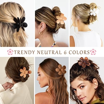 Flower Claw Clips for Women Thick Hair Stylish Accessories