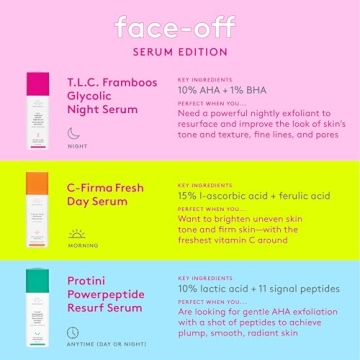 Drunk Elephant T.L.C. Framboos Glycolic Night Serum - Skin Care Brightening Night Serum. Repackaging (30 mL / 1 Fl Oz)