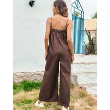 Stylish Onedreamer Women's Denim Jumpsuit with Pockets