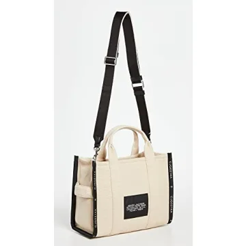 Marc Jacobs Jacquard Medium Tote Bag Warm Sand Stylish Spacious