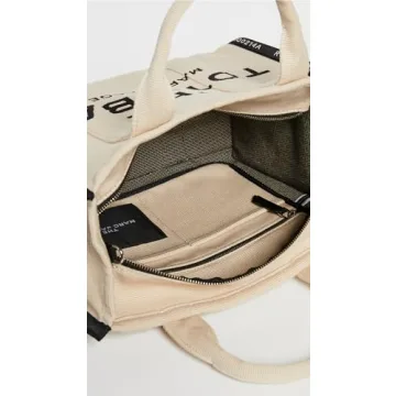 Marc Jacobs Jacquard Medium Tote Bag Warm Sand Stylish Spacious