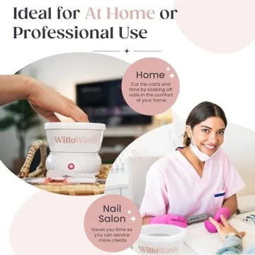 Willowash Electric Nail Soaking Bowl for Fast Removal Kit