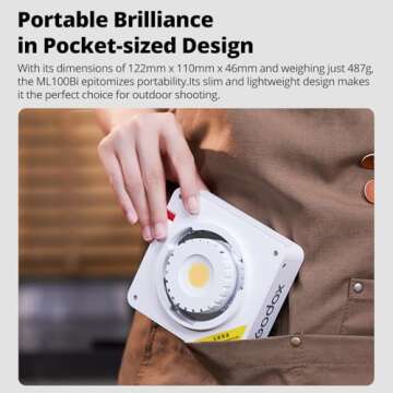 Godox ML100Bi 120W Bi-Color LED Light for Creators