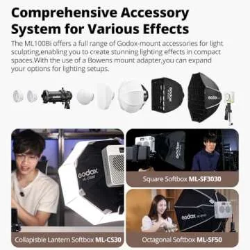 Godox ML100Bi 120W Bi-Color LED Light for Creators