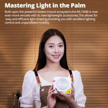 Godox ML100Bi 120W Bi-Color LED Light for Creators