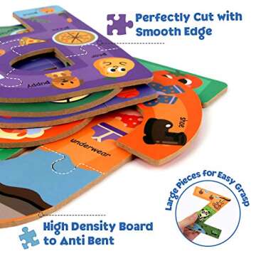 SYNARRY Alphabet Puzzles for Educational Fun Ages 3-5