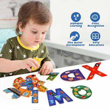 SYNARRY Alphabet Puzzles for Educational Fun Ages 3-5