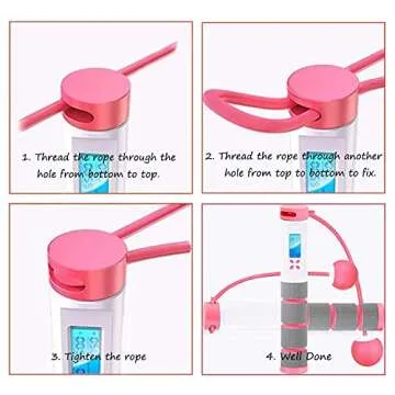 Digital Weighted Jump Rope with Counter for All Ages
