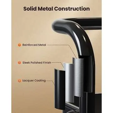 Pipishell 3 Tier Mesh Utility Cart for Home Organization