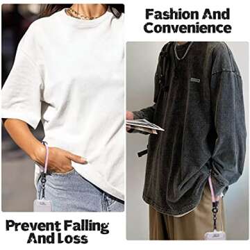 Doboli Phone Lanyard,Phone Strap,Wrist Lanyard,Lanyards For Keys,Keychains For Women,Nylon Adjustable Shoulder Neck,Universal Cell Phone Lanyard for All Smartphone,Travel Essentials (2 Pack)