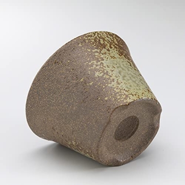 Wazakura Handmade Rounded Ceramic Bonsai Pot 4.3 in
