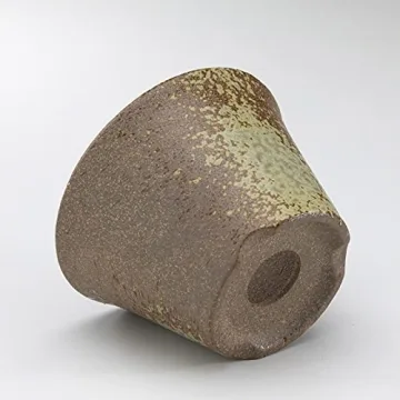 Wazakura Handmade Rounded Ceramic Bonsai Pot 4.3 in