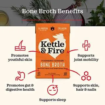 Kettle & Fire Broth Bone Chicken Turmeric Ginger, 16.9 Ounce
