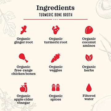 Kettle & Fire Broth Bone Chicken Turmeric Ginger, 16.9 Ounce