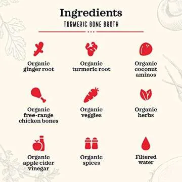 Kettle & Fire Broth Bone Chicken Turmeric Ginger, 16.9 Ounce