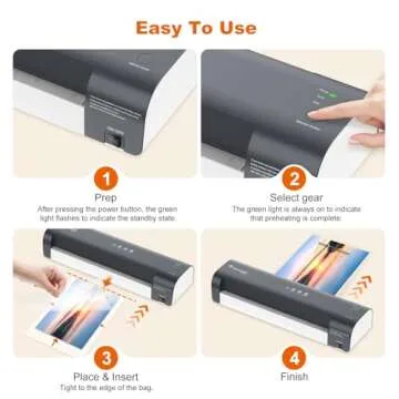 Bonsaii 13 Inch Laminator Machine with Never Jam Technology, Laminator Machine 11x17 Inch with Laminating Sheets, Laminating Machine for Home, Office, and Classroom Organization Supplies - L318-A