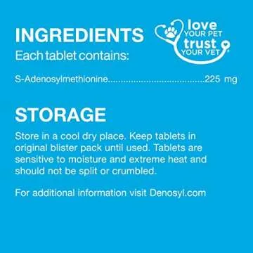 Nutramax Denosyl Liver Support Supplement for Dogs