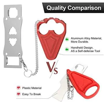 Portable Door Lock for Security - Travel Safely Anywhere