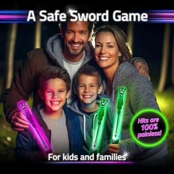 Ninja Toys Meet Samurai Swords in Glow Battle | Ninja Toys for Boys | Ages 8-12+, 2-4 Players | Kids Sword Game | Glow in The Dark Games | Glow Swords for Kids 8-12+ | A Thrilling Ninja Sword Game!