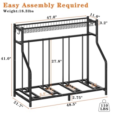 Gadroad 4 Bike Rack: Versatile Garage Organizer for Bikes